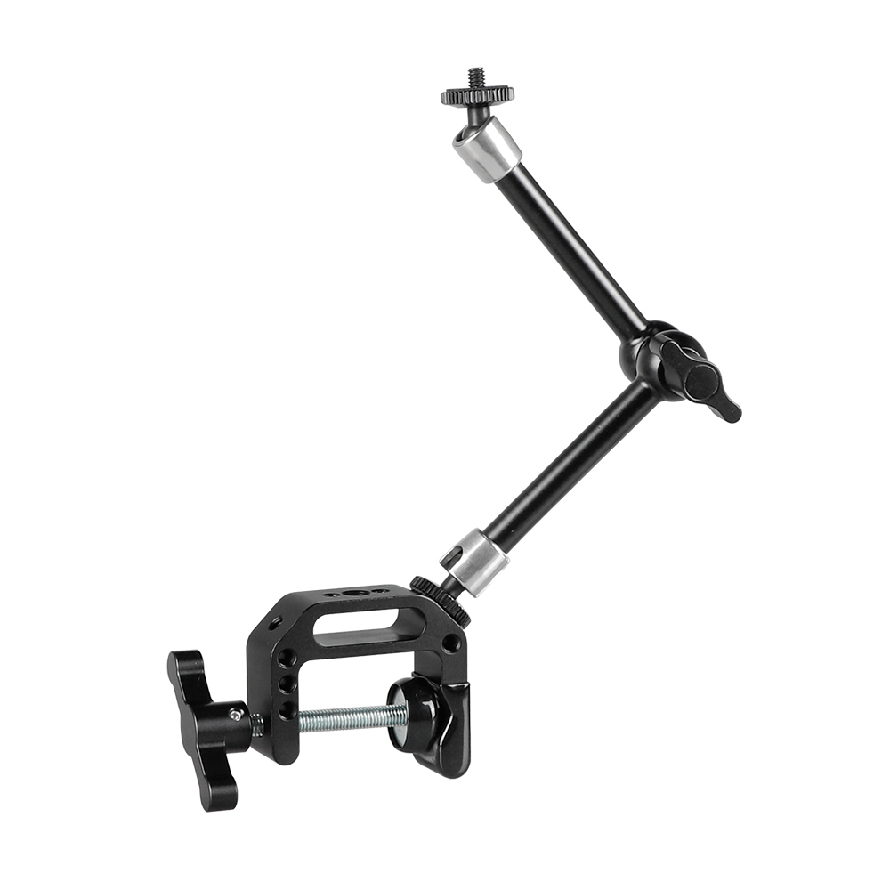 CAMVATE Super C Clamp + 9.8" Magic Articulated Arm With 1/4" Thread Screw + Mini Ball Head + For DSLR Camera Cage DIY Configuration