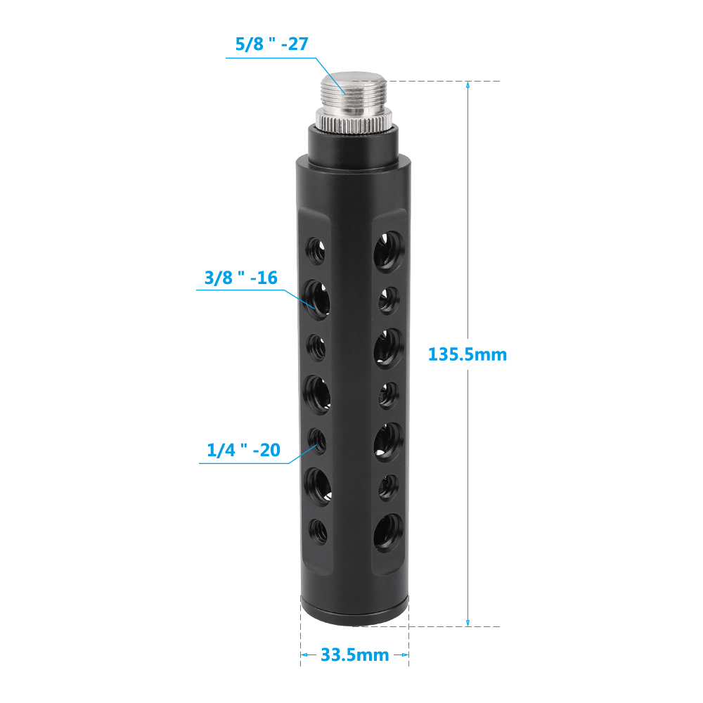 CAMVATE Aluminum Cheese Handle Grip Stabilizer With 5/8"-27 Male Thread For DSLR Camera Cage Accessory