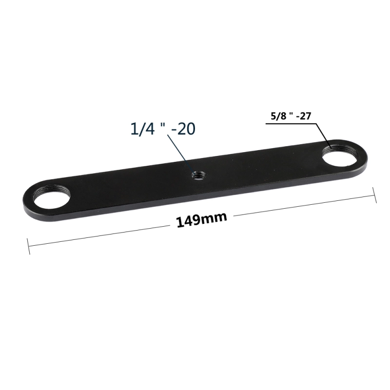 CAMVATE Double 5/8"-27 Microphone Support Holder Balance Beam Stabilizer Bar