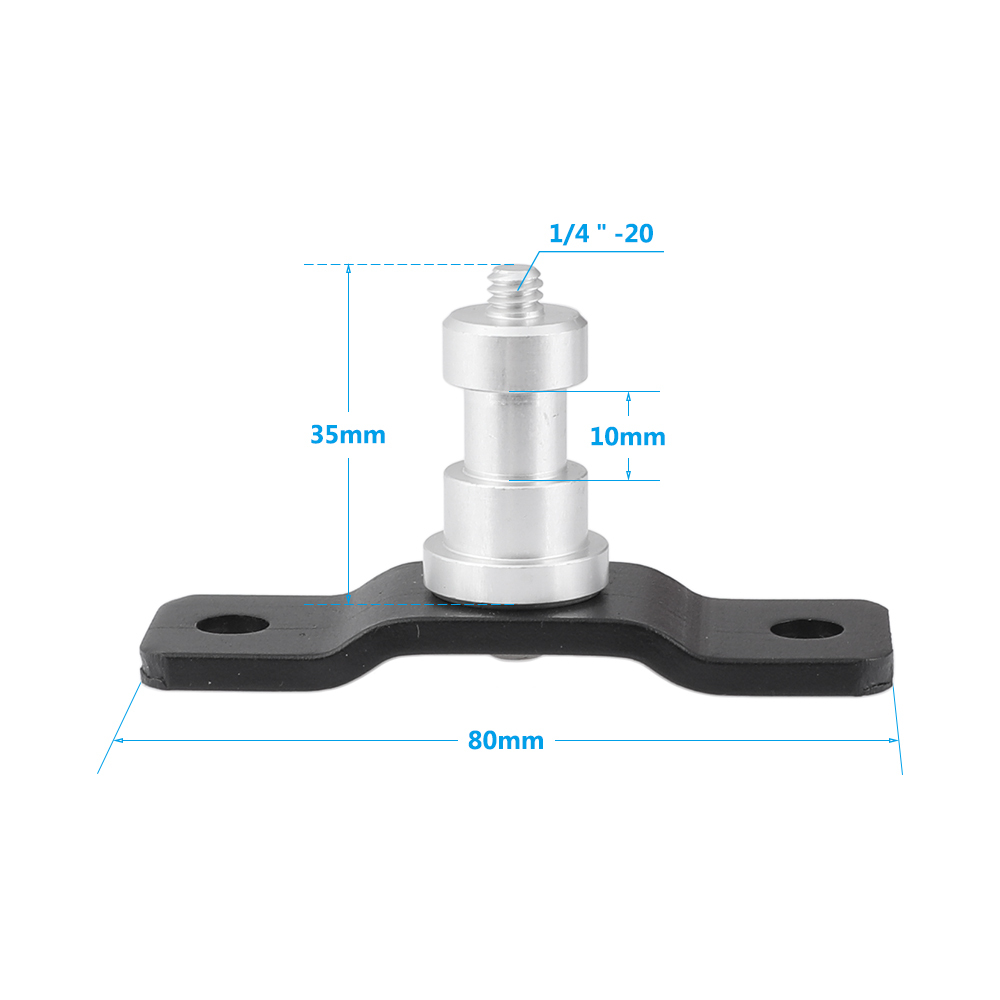 CAMVATE 1/4''-20 Male Screw Connector With Bottom Pedestal Wall / Table / Ceiling Mount