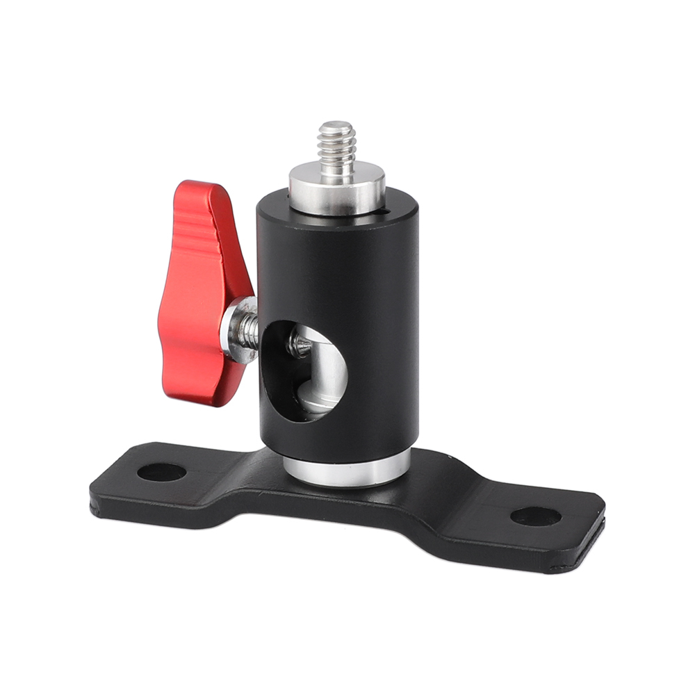 CAMVATE Light Stand Head Adapter + 1/4''-20 Male Screw Connector With Bottom Pedestal Wall / Table / Ceiling Mount