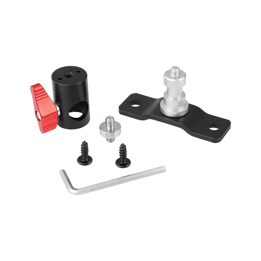 CAMVATE Light Stand Head Adapter + 1/4''-20 Male Screw Connector With Bottom Pedestal Wall / Table / Ceiling Mount