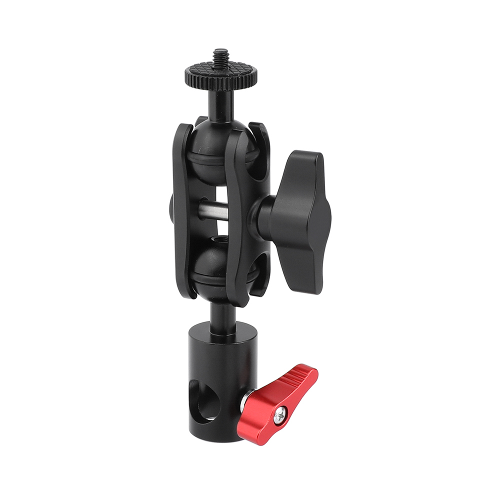 CAMVATE Multi-purpose Magic Arm Double Ball Head With 1/4"-20 Thread Screw Mount & Light Stand Head