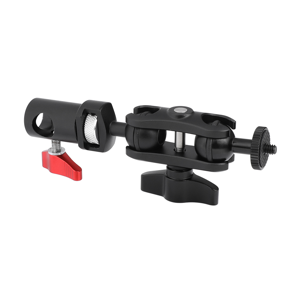 CAMVATE Versatile Magic Arm Double Ball Head 1/4"-20 Thread Screw Mount + Light Stand Head Adapter For On-camera Monitor