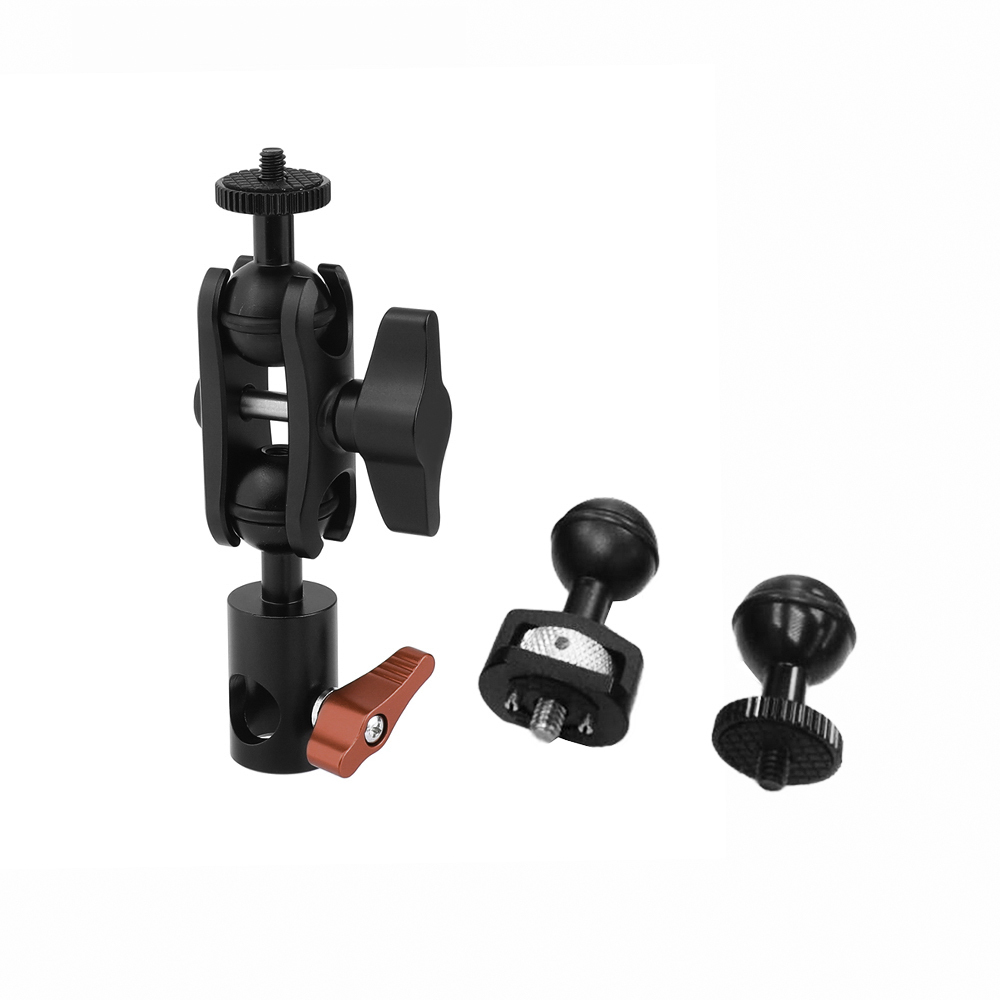 CAMVATE Versatile Magic Arm With 1/4" Male Thread Ball Head + Light Stand Head + 1/4" Thumbscrew With Locating Pins