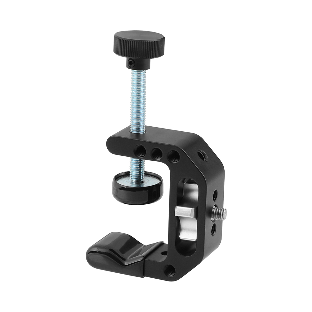 CAMVATE Universal C Clamp With 1/4" Female Threads + 1/4"-20 Thumbscrew Knob For Accessory
