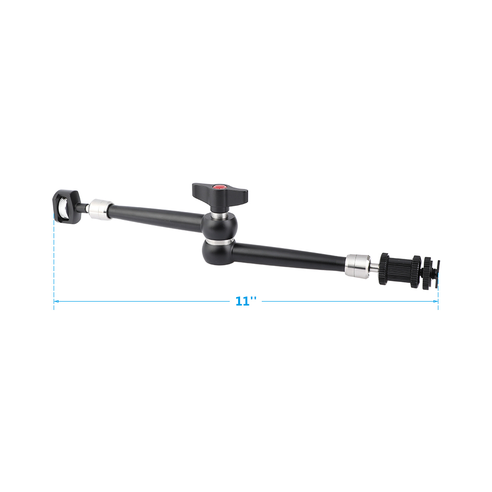 CAMVATE Robust 11'' Magic Articulated Arm With 1/4'' Male Threads & Locating Pins & Shoe Mount (Upgraded Version)