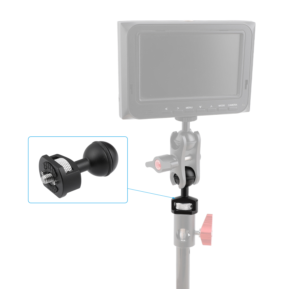 CAMVATE Replacement Single Ball Head Spare Part With 1/4"-20 Thread & Locating Pins