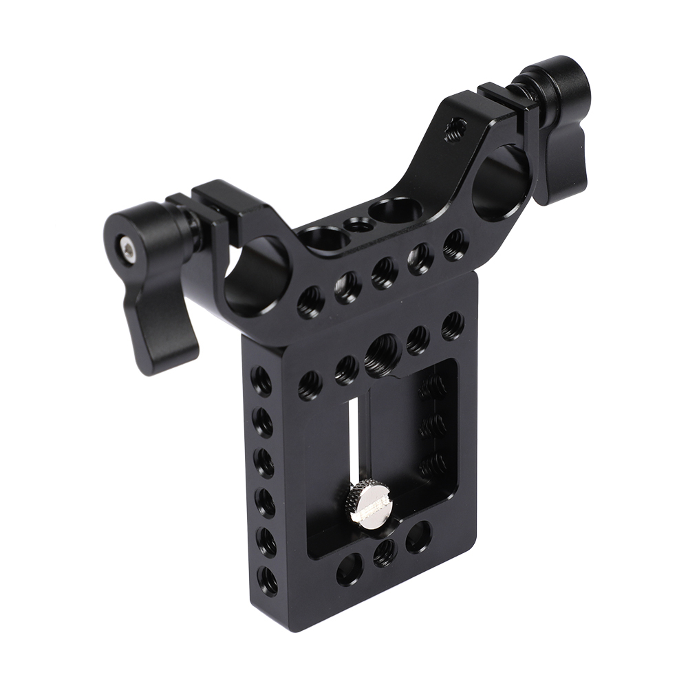 CAMVATE General-use Camera Baseplate With 1/4"-20 Mounting Thread & 15mm Railblock For DSLR Rig
