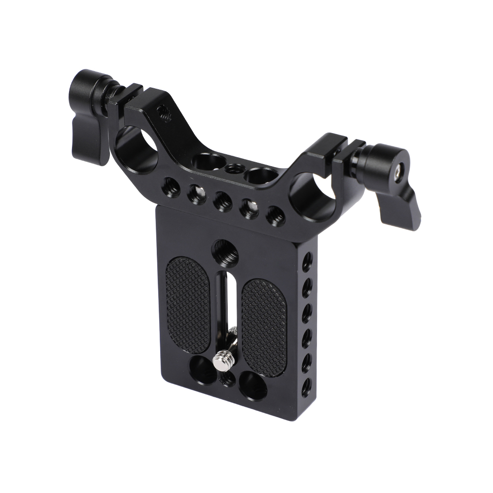 CAMVATE General-use Camera Baseplate With 1/4"-20 Mounting Thread & 15mm Railblock For DSLR Rig