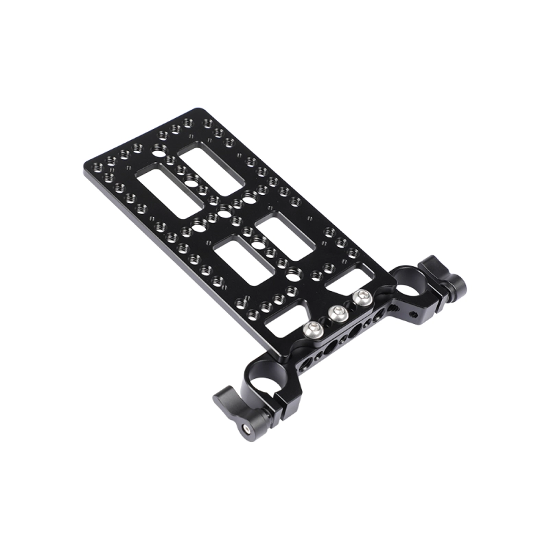 CAMVATE Battery Cheese Plate Backboard Plate With 19mm Railblock For V Lock Mount Power Splitter