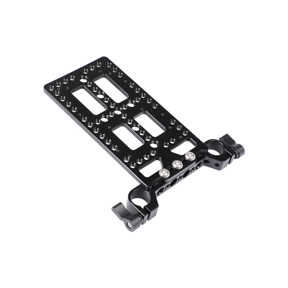 CAMVATE Battery Cheese Plate Backboard Plate With 19mm Railblock For V Lock Mount Power Splitter