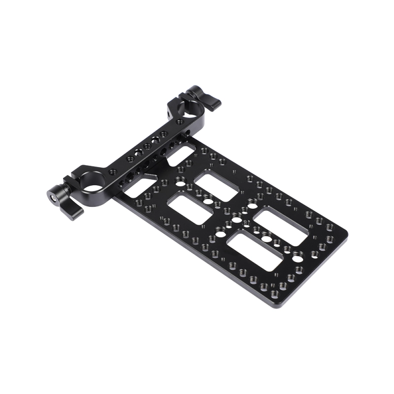 CAMVATE Battery Cheese Plate Backboard Plate With 19mm Railblock For V Lock Mount Power Splitter