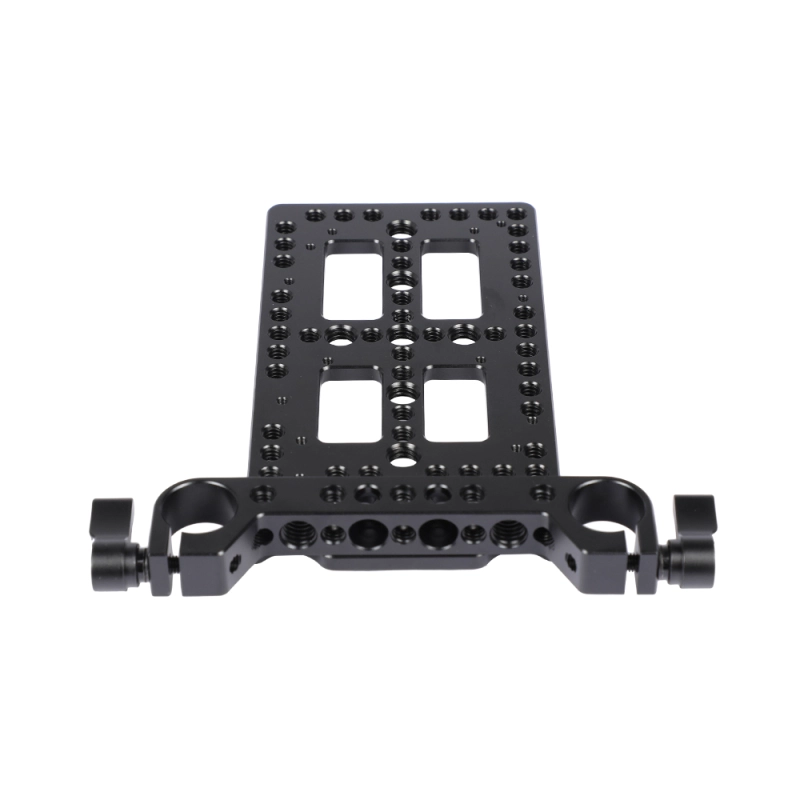 CAMVATE Battery Cheese Plate Backboard Plate With 19mm Railblock For V Lock Mount Power Splitter