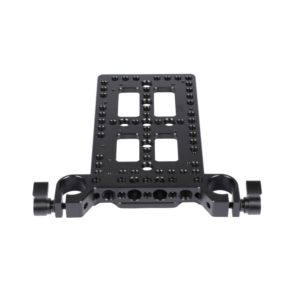 CAMVATE Battery Cheese Plate Backboard Plate With 19mm Railblock For V Lock Mount Power Splitter