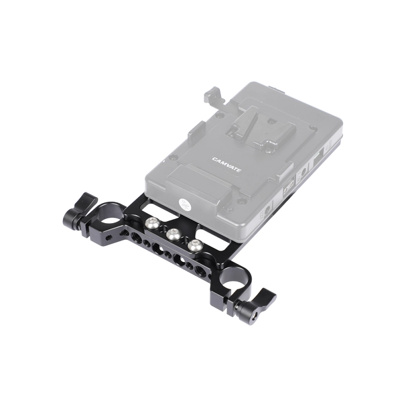 CAMVATE Battery Cheese Plate Backboard Plate With 19mm Railblock For V Lock Mount Power Splitter