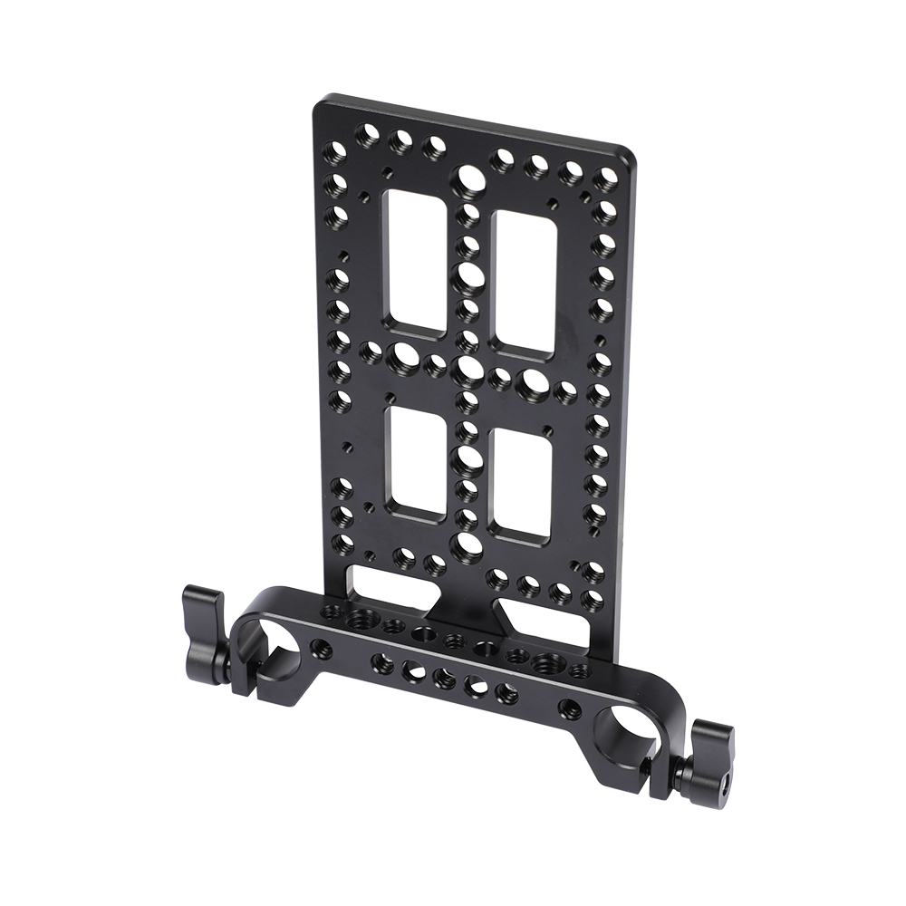 CAMVATE Battery Cheese Plate Backboard Plate With 19mm Railblock For V Lock Mount Power Splitter