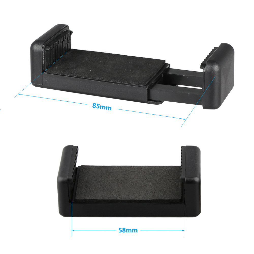 CAMVATE Handle Grip (Rubber-covered) With Adjustable Smartphone Clip & Ball Head Holder 1/4"-20 Mount
