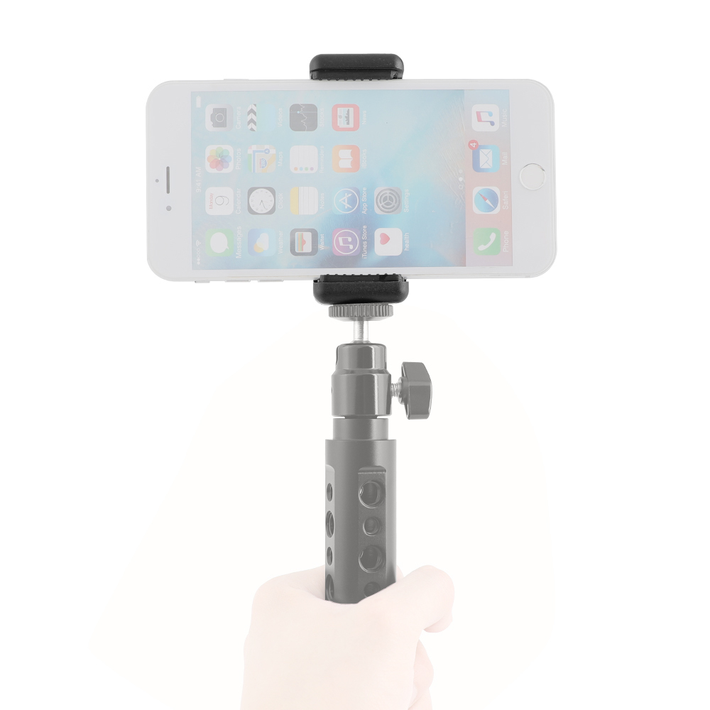 CAMVATE Solid Smartphone Clip Holder With 1/4"-20 Mounting Points (2 Pieces)