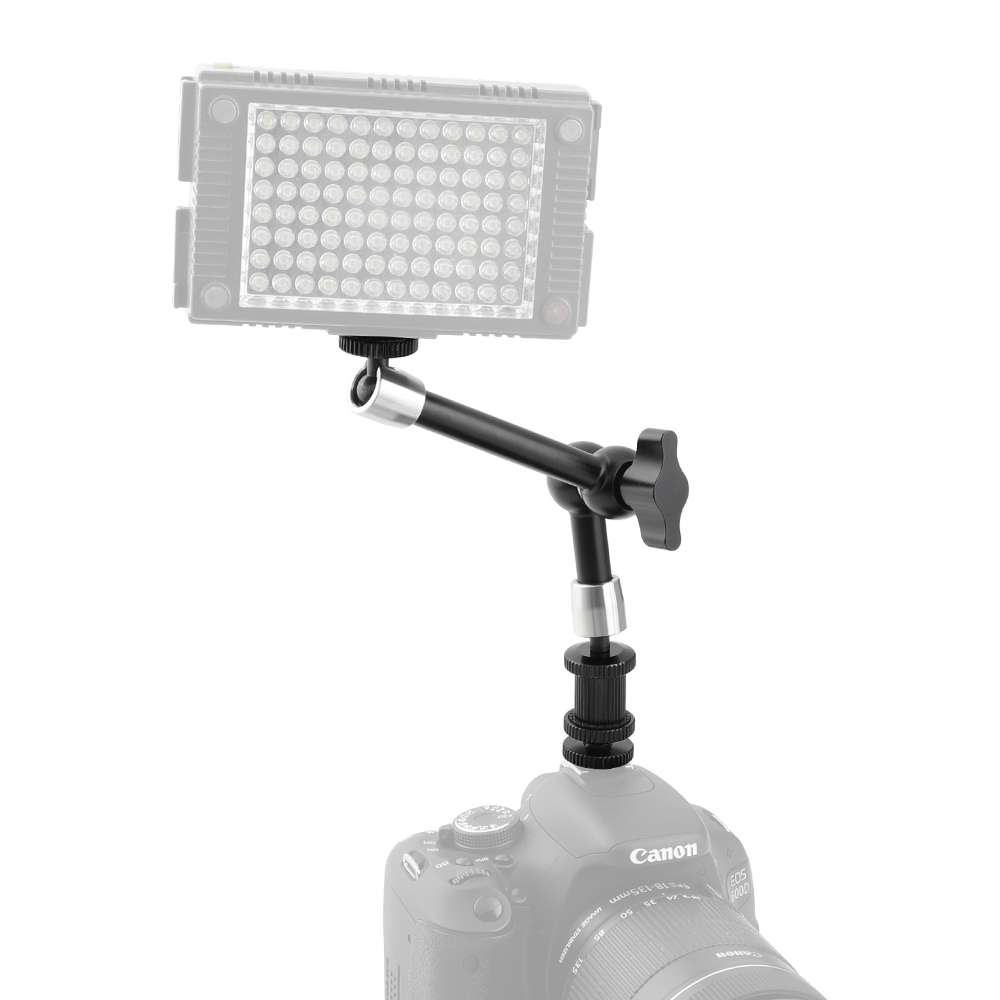 CAMVATE Versatile 9" Articulating Magic Arm & Shoe Mount (Black Knob)