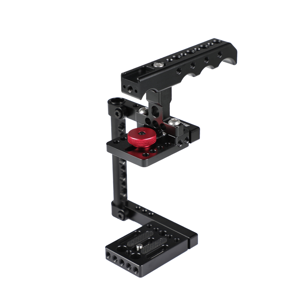 CAMVATE Simple Camera Cage Rig With Top Cheese Handle Grip For Canon M50