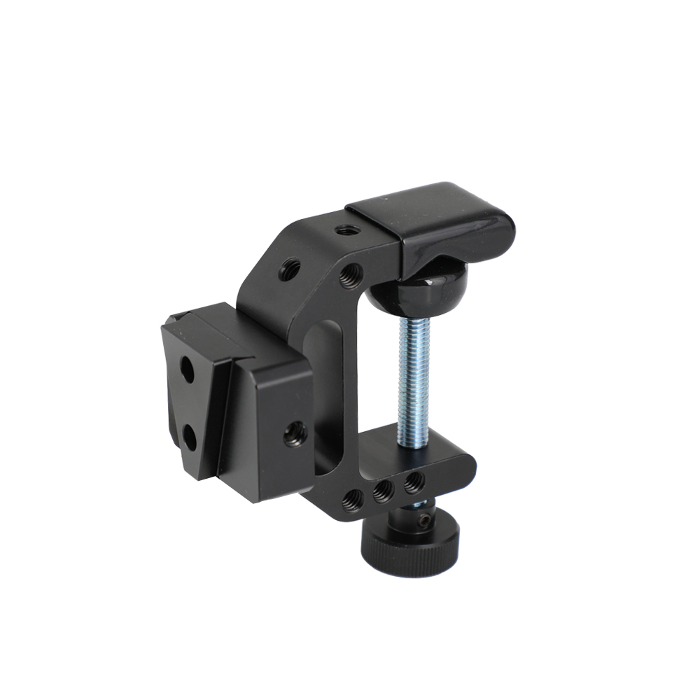 CAMVATE Robust C Clamp With 1/4" Mounting Points + Quick Release V-Lock Mount Wedge Kit