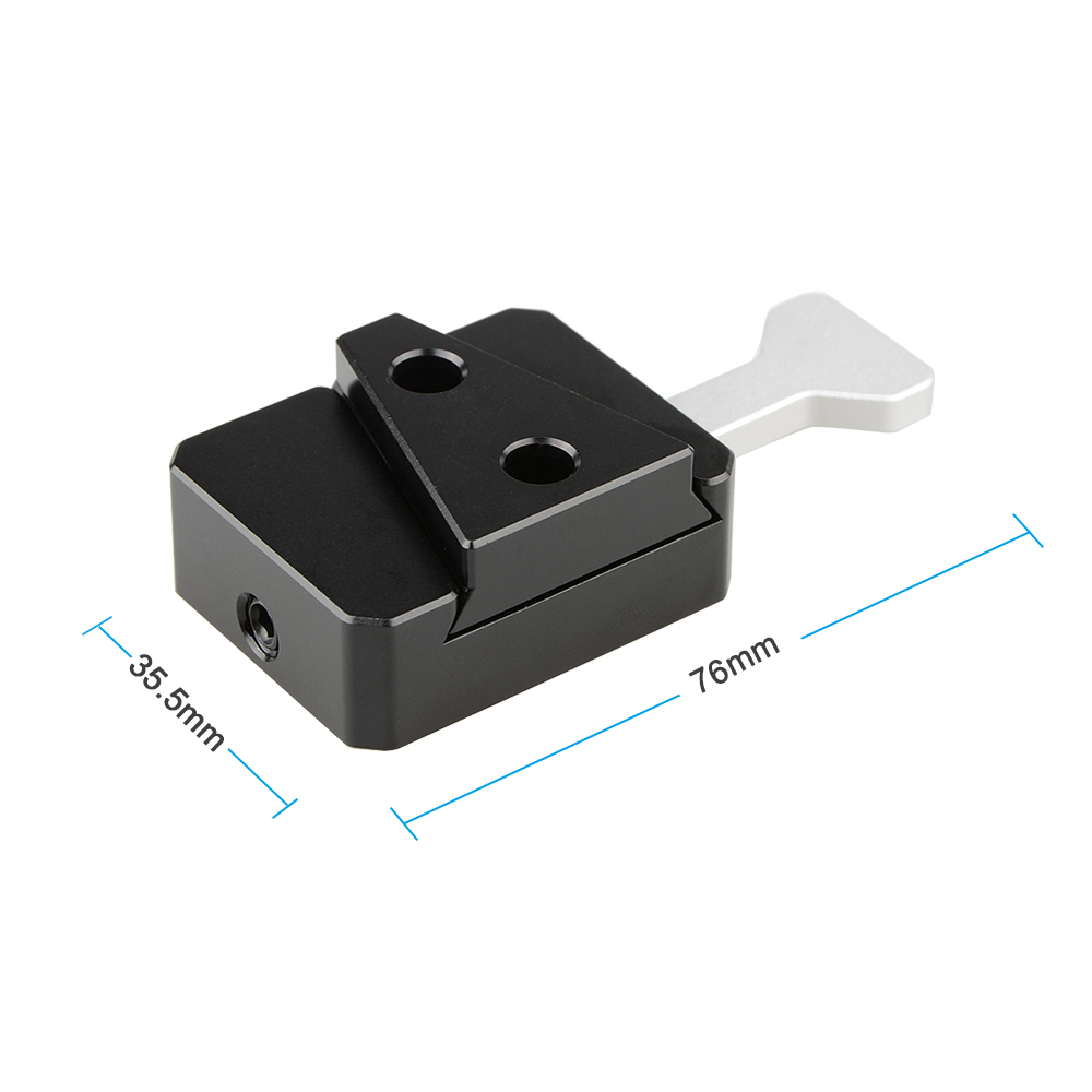 CAMVATE Robust C Clamp With 1/4" Mounting Points + Quick Release V-Lock Mount Wedge Kit