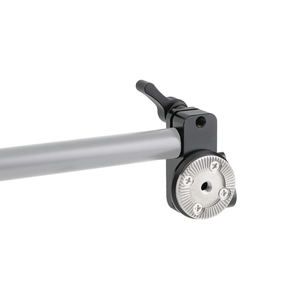 CAMVATE M6 Thread ARRI Rosette Mount With 15mm Micro Rod + 15mm Double-port Rod Clamp Vertical Type