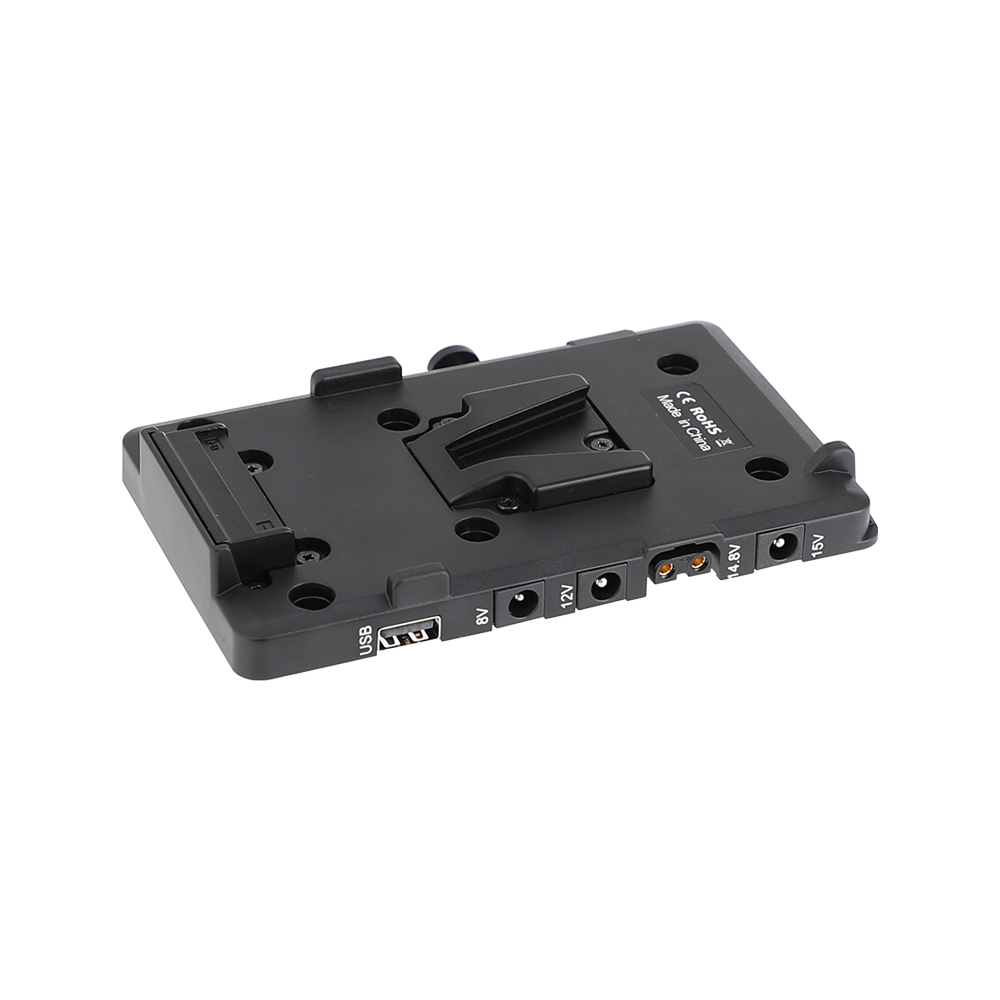 CAMVATE V-Mount Power Distributor Adapter V Lock Battery Pinch With Multiple Output Interface For DSLR Camera / Monitor