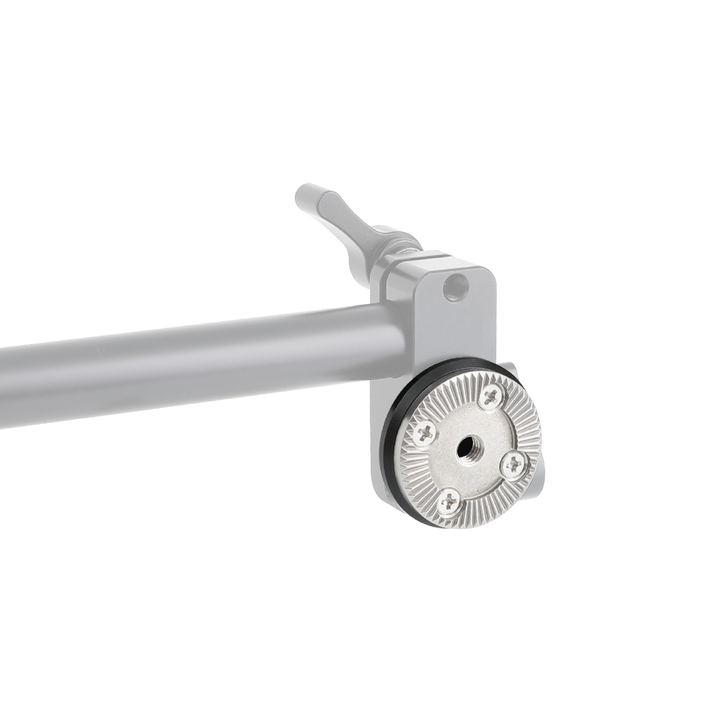 CAMVATE Standard M6 ARRI Rosette Mount Adapter With 15mm Micro Rod (2 Pieces)