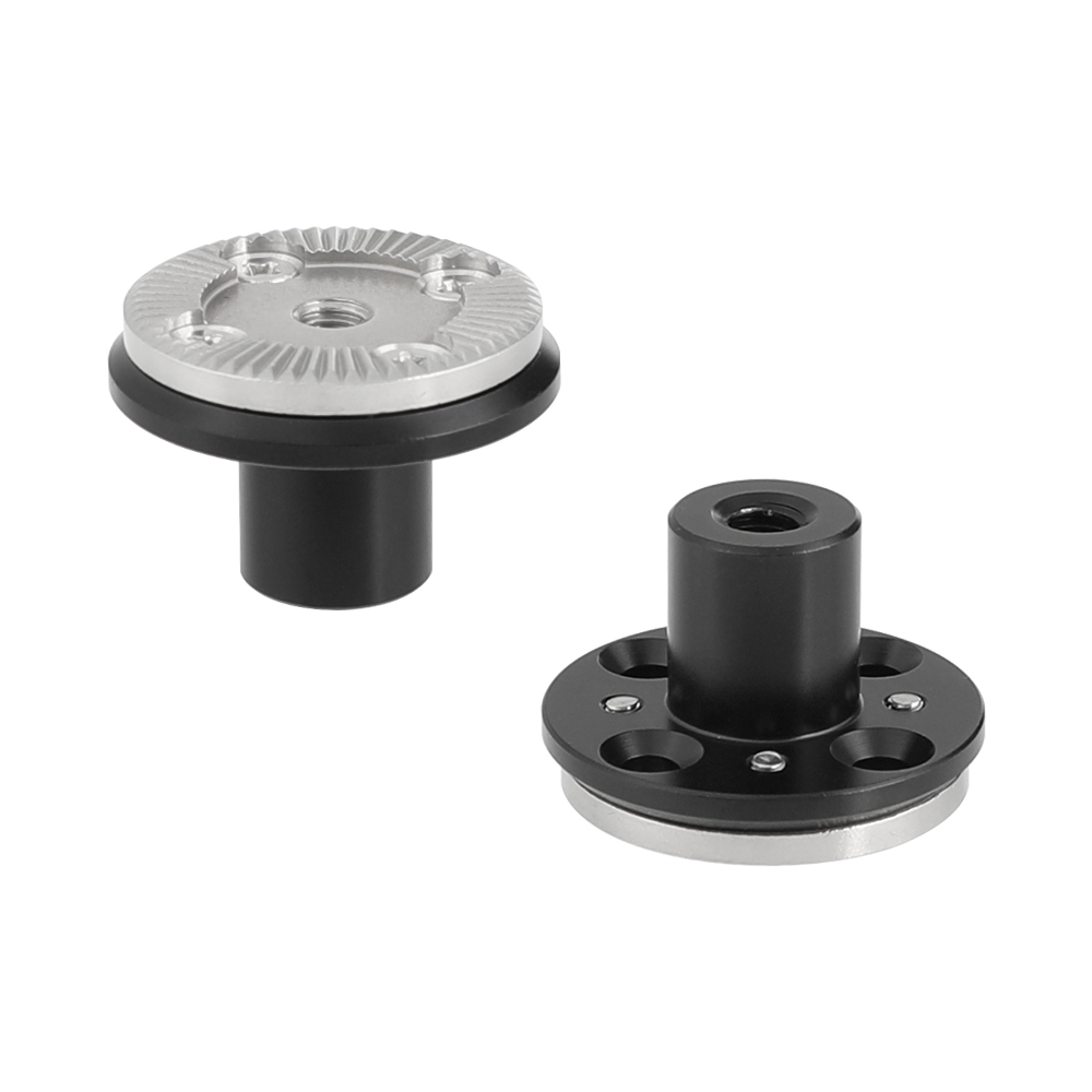 CAMVATE Standard M6 ARRI Rosette Mount Adapter With 15mm Micro Rod (2 Pieces)