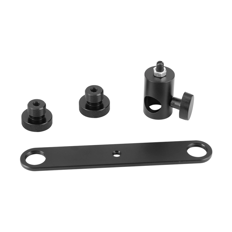 CAMVATE T-bar Bracket With Double Microphone Mounts & Light Stand Head Adapter