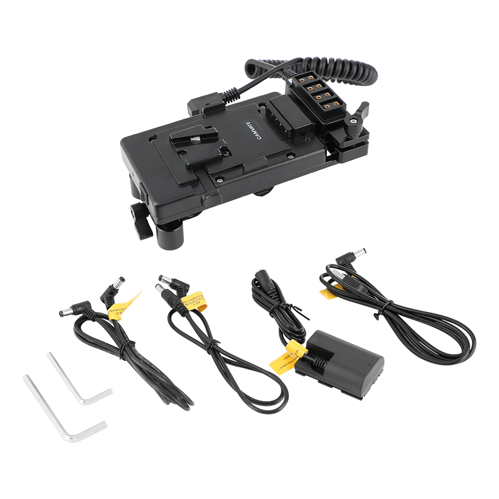 CAMVATE V Lock Power Supply Splitter Mount With Adjustable Support Holder & Power Convert Outlet