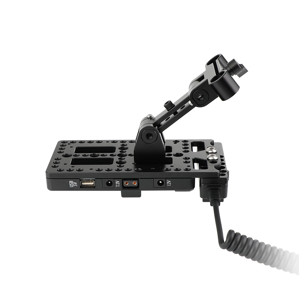 CAMVATE V Lock Power Supply Splitter Mount With Adjustable Support Holder & Power Convert Outlet