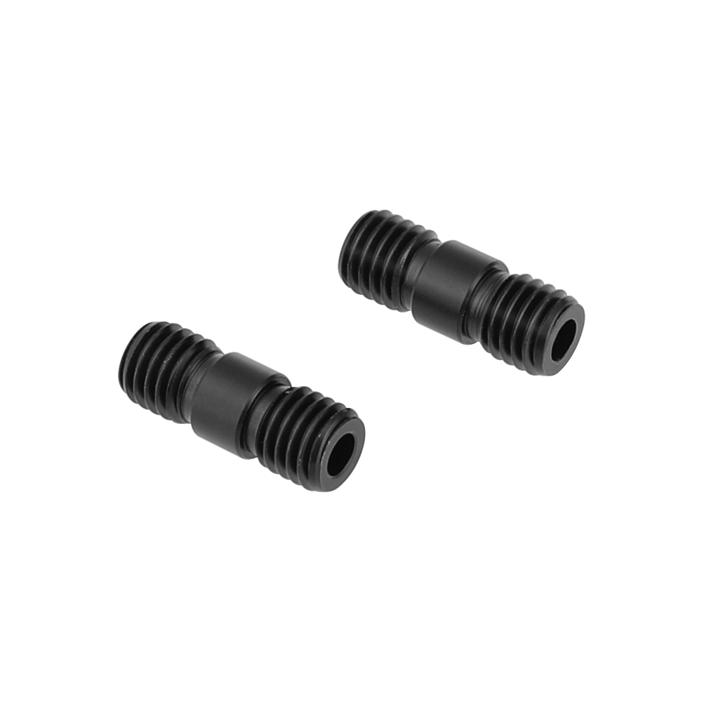 CAMVATE M12 Thread Rod Extension Connector (Black) for 15mm Rail Support System (pack of 2)