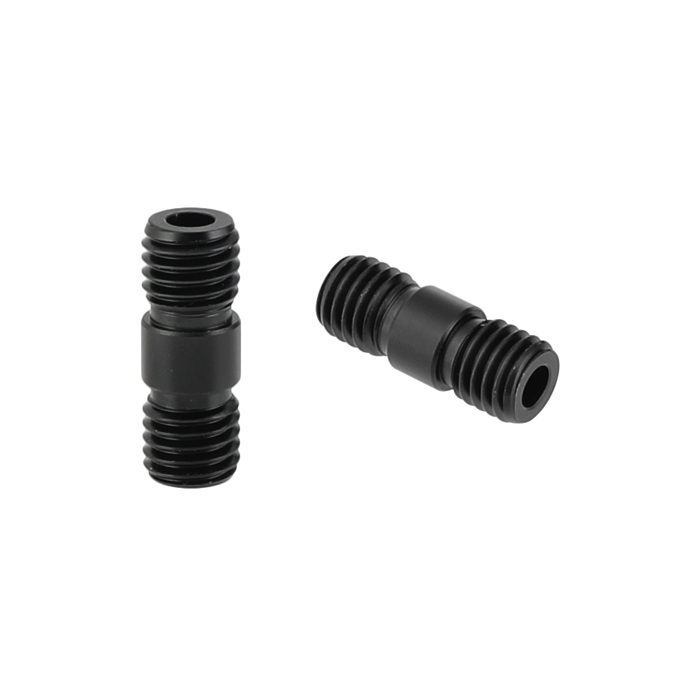 CAMVATE M12 Thread Rod Extension Connector (Black) for 15mm Rail Support System (pack of 2)