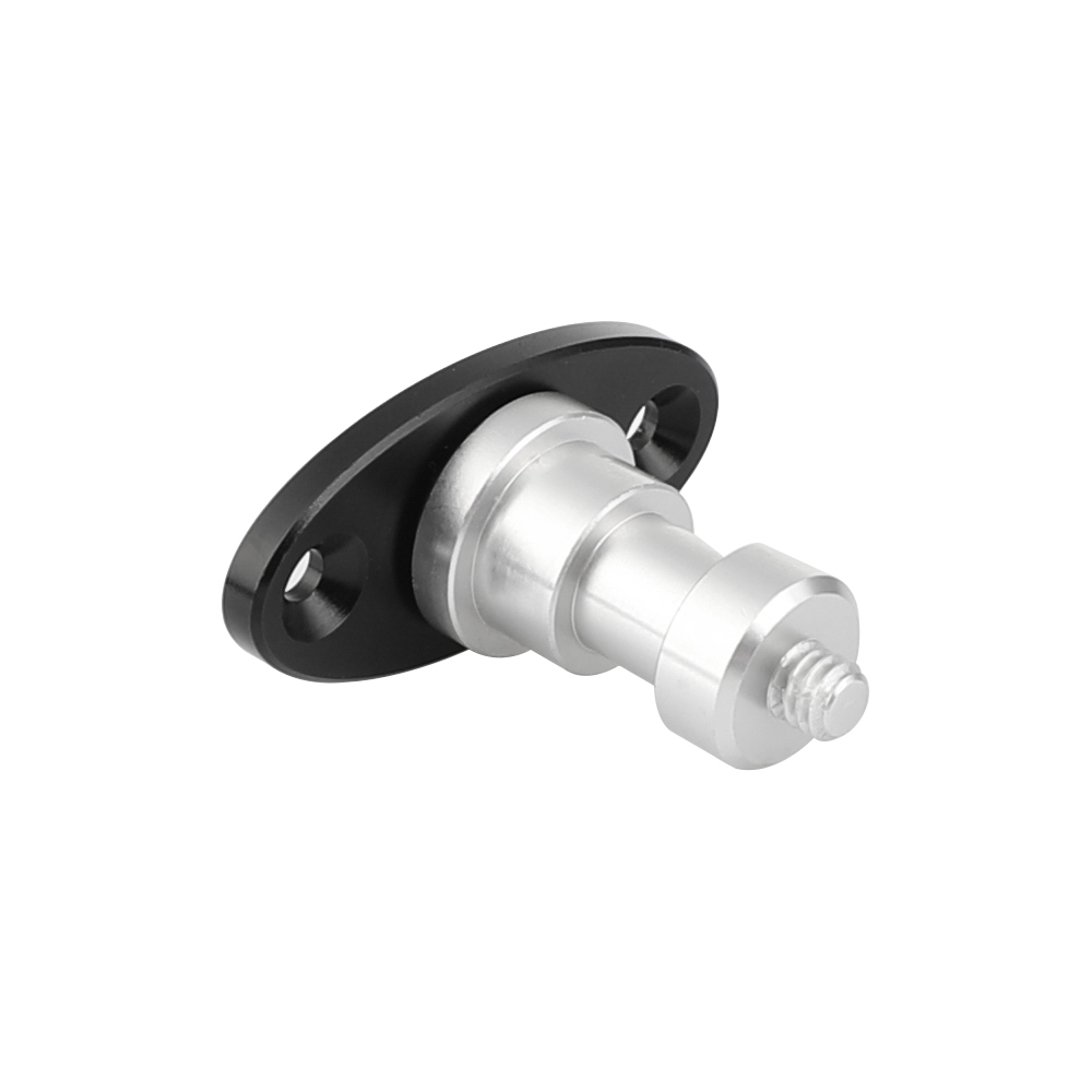 CAMVATE 1/4"-20 Male Thread Screw Connector With Oval Base For Wall / Table / Ceiling Mounted Accessory