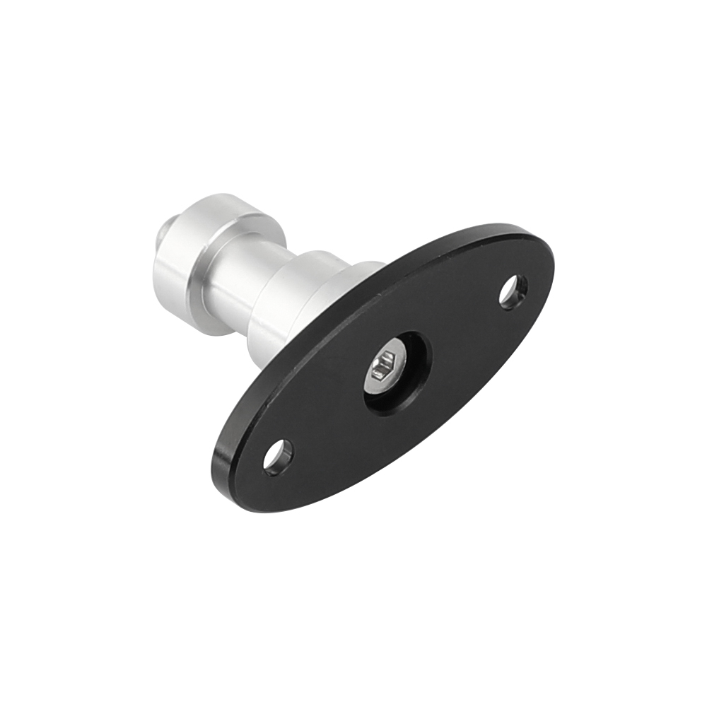 CAMVATE 1/4"-20 Male Thread Screw Connector With Oval Base For Wall / Table / Ceiling Mounted Accessory