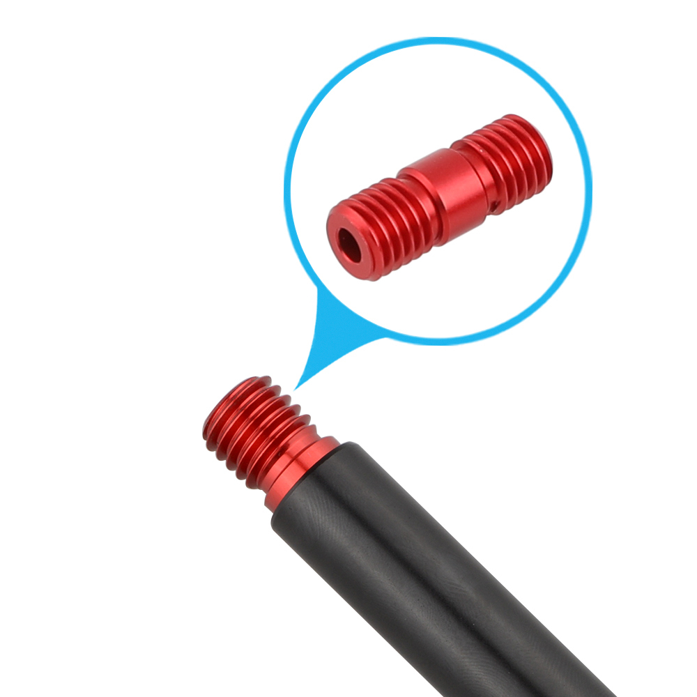 CAMVATE M12 Thread Rod Extension Connector (Red) for 15mm Rail Support System (pack of 2)