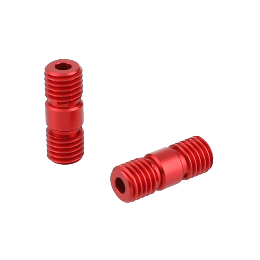 CAMVATE M12 Thread Rod Extension Connector (Red) for 15mm Rail Support System (pack of 2)