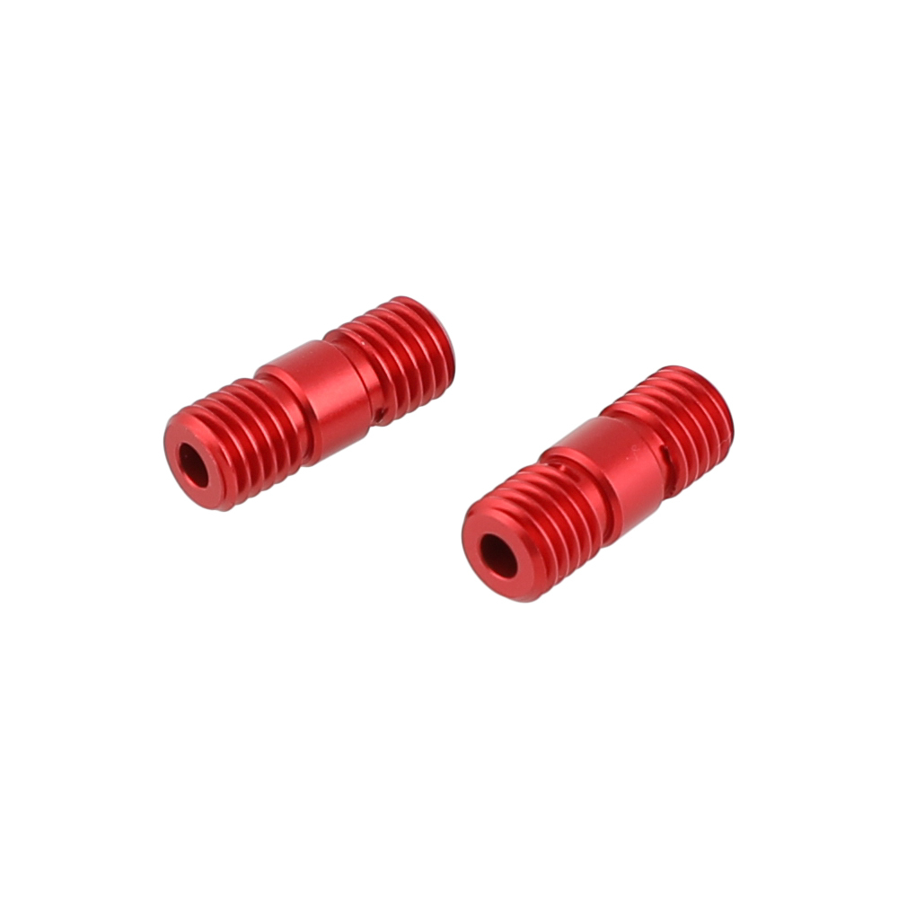CAMVATE M12 Thread Rod Extension Connector (Red) for 15mm Rail Support System (pack of 2)