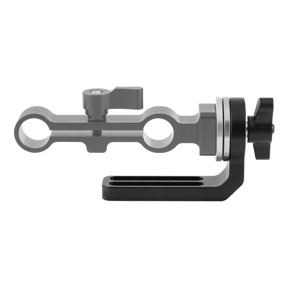 CAMVATE Standard ARRI Rosette Extension Part With M6 Lock Knob & Double 1/4" Mounting Groove