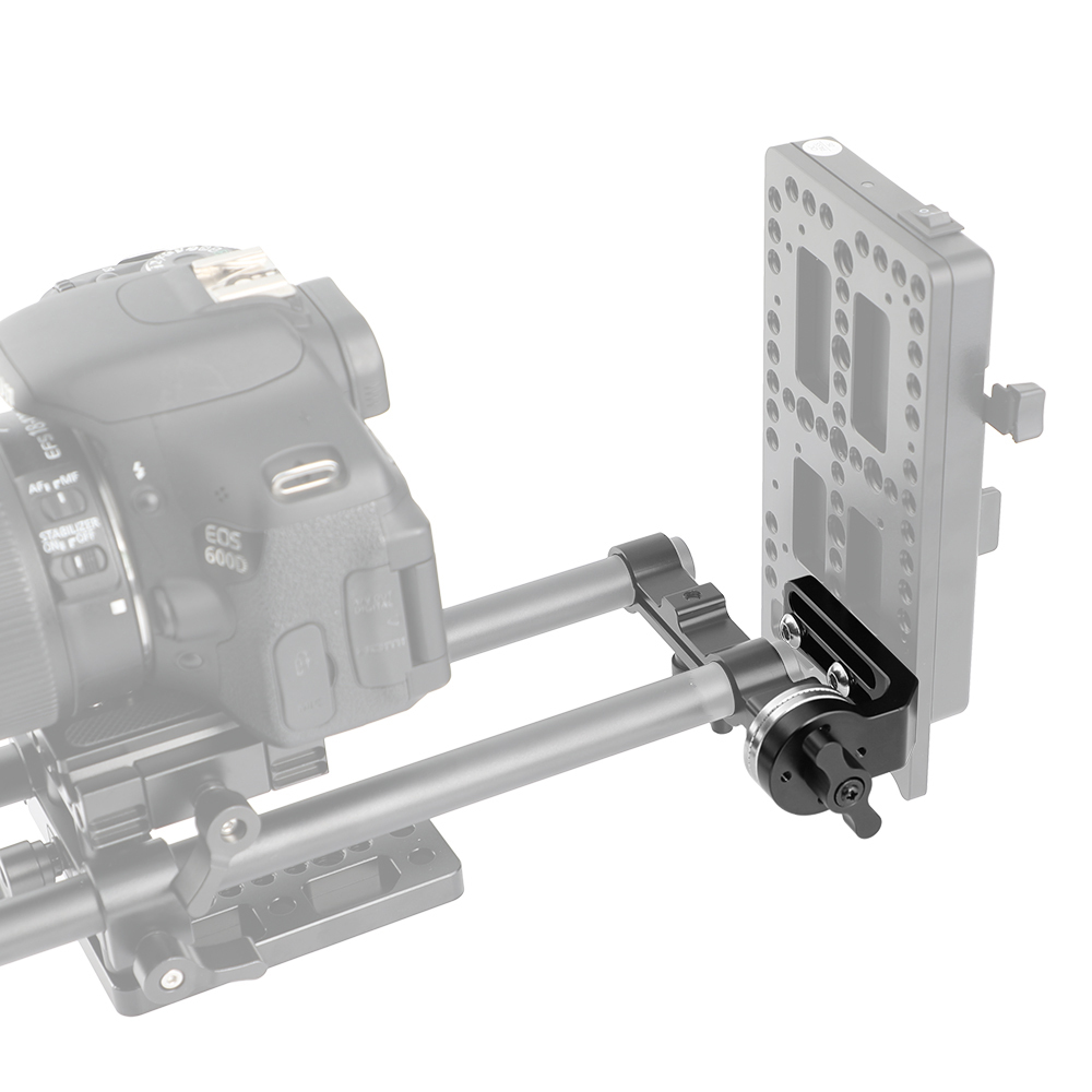 CAMVATE Standard ARRI Rosette Extension Part With M6 Lock Knob & Double 1/4" Mounting Groove