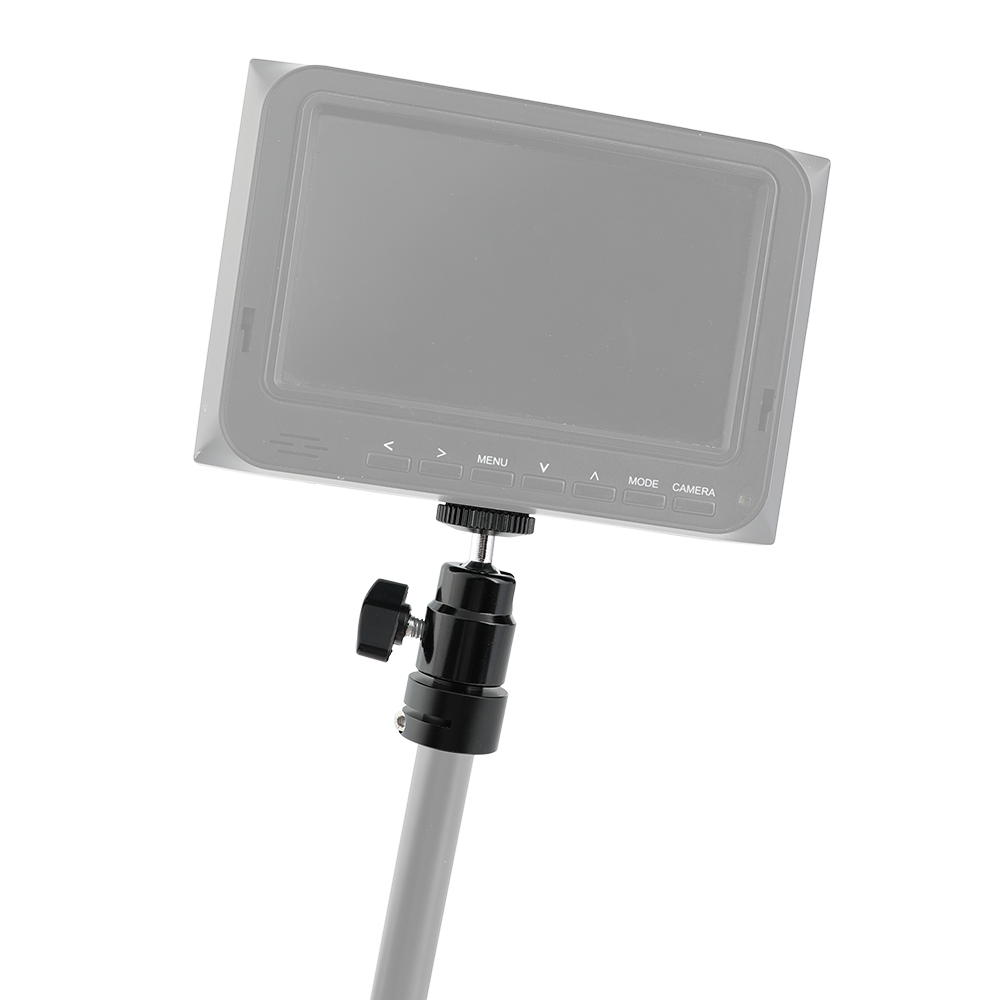 CAMVATE Versatile Ball Head Support Holder With 1/4" Male Thread Mount & Standard 15mm Rod Port