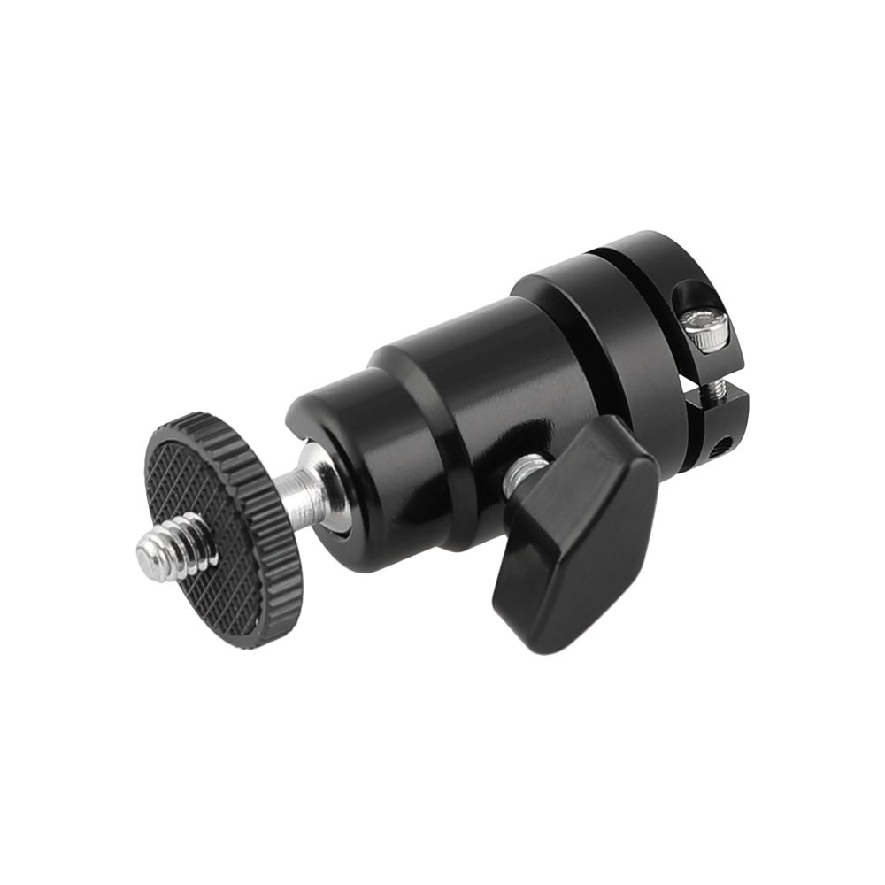 CAMVATE Versatile Ball Head Support Holder With 1/4" Male Thread Mount & Standard 15mm Rod Port