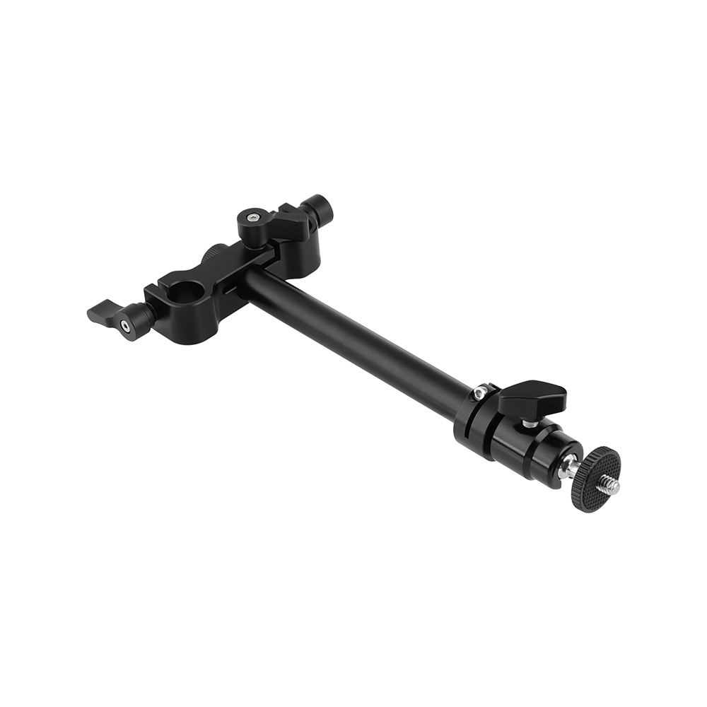 CAMVATE Adjustable Support Holder Ball Head With 1/4" Male Thread Mount + 15mm Aluminum Rod & Rail Block