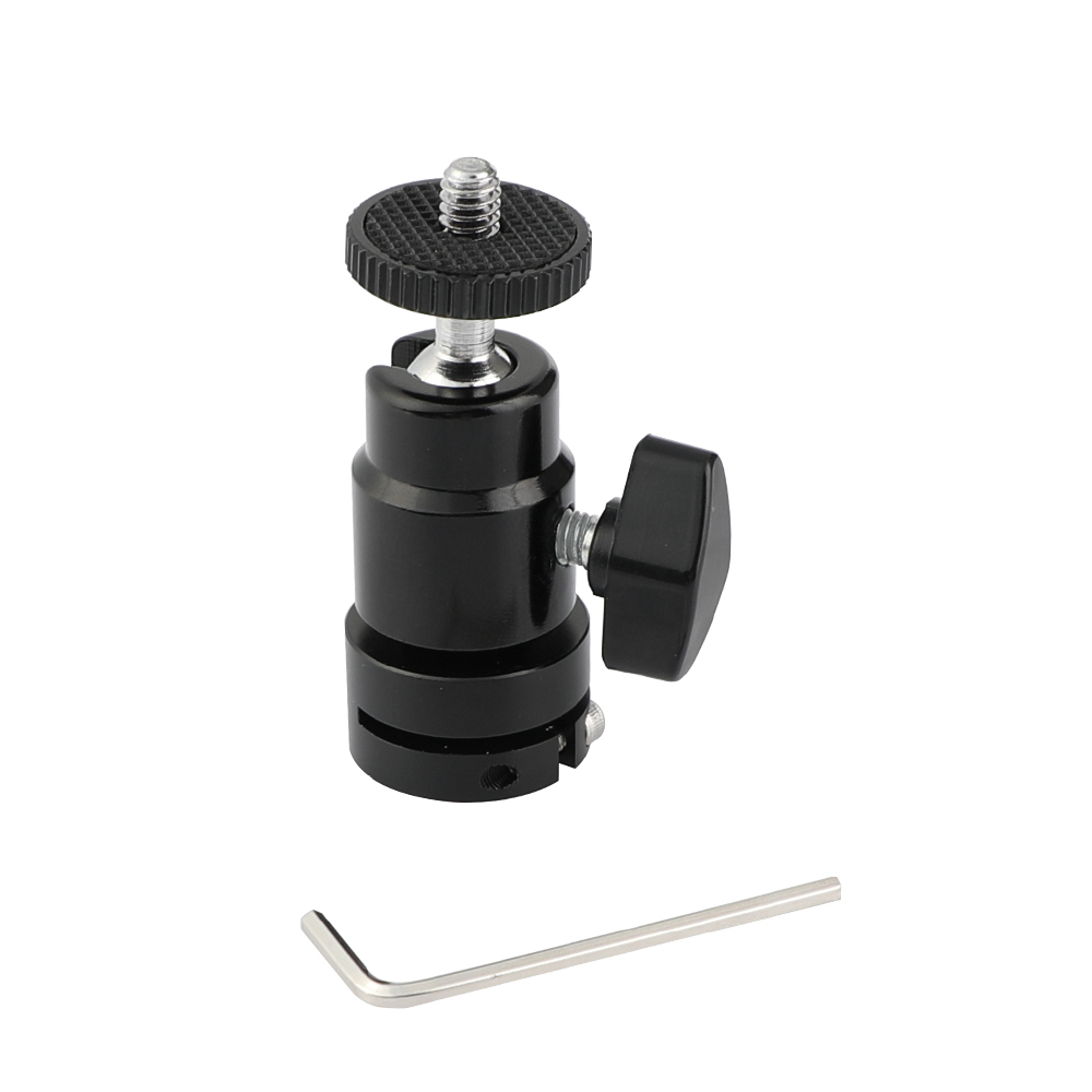 CAMVATE Versatile Ball Head Support Holder With 1/4" Male Thread Mount & Standard 15mm Rod Port