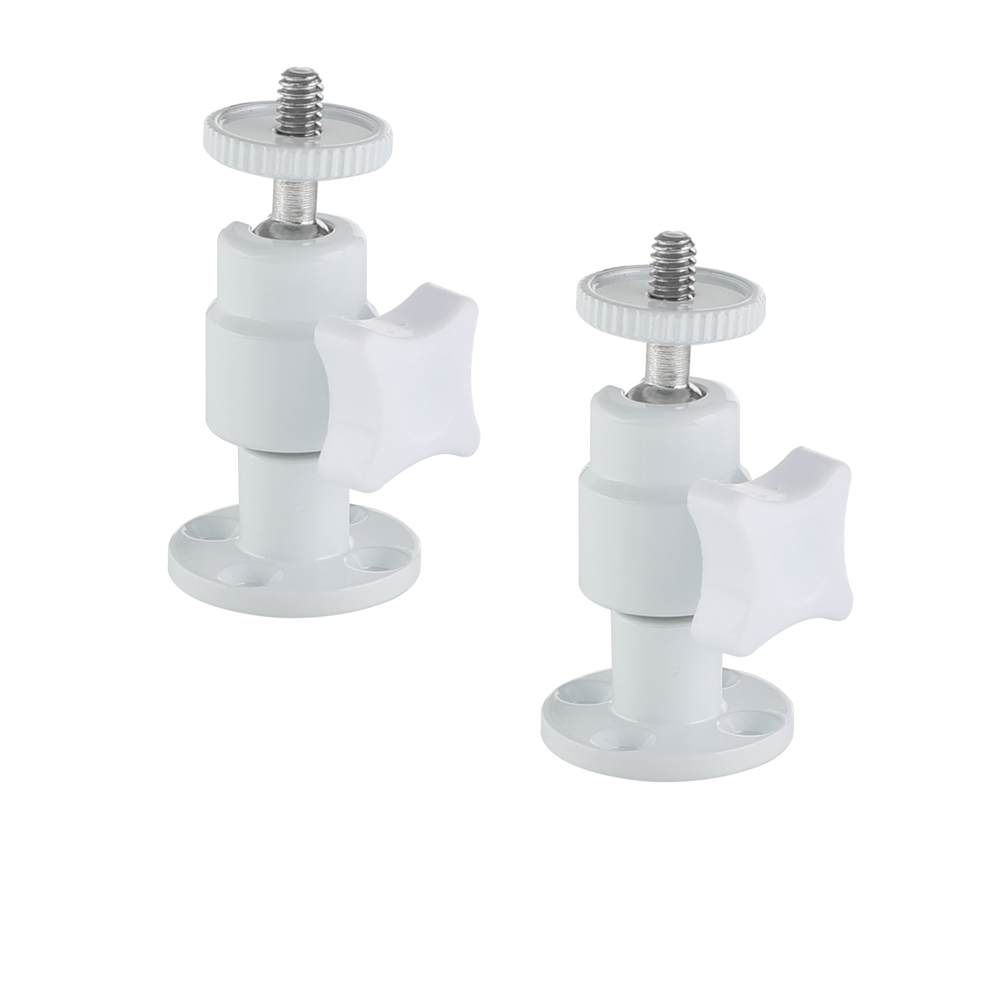 CAMVATE White Support Holder Ball Head 1/4"-20 Connector With Wall Ceiling Mount Base For DSLR Camera Accessory (2 Pieces)