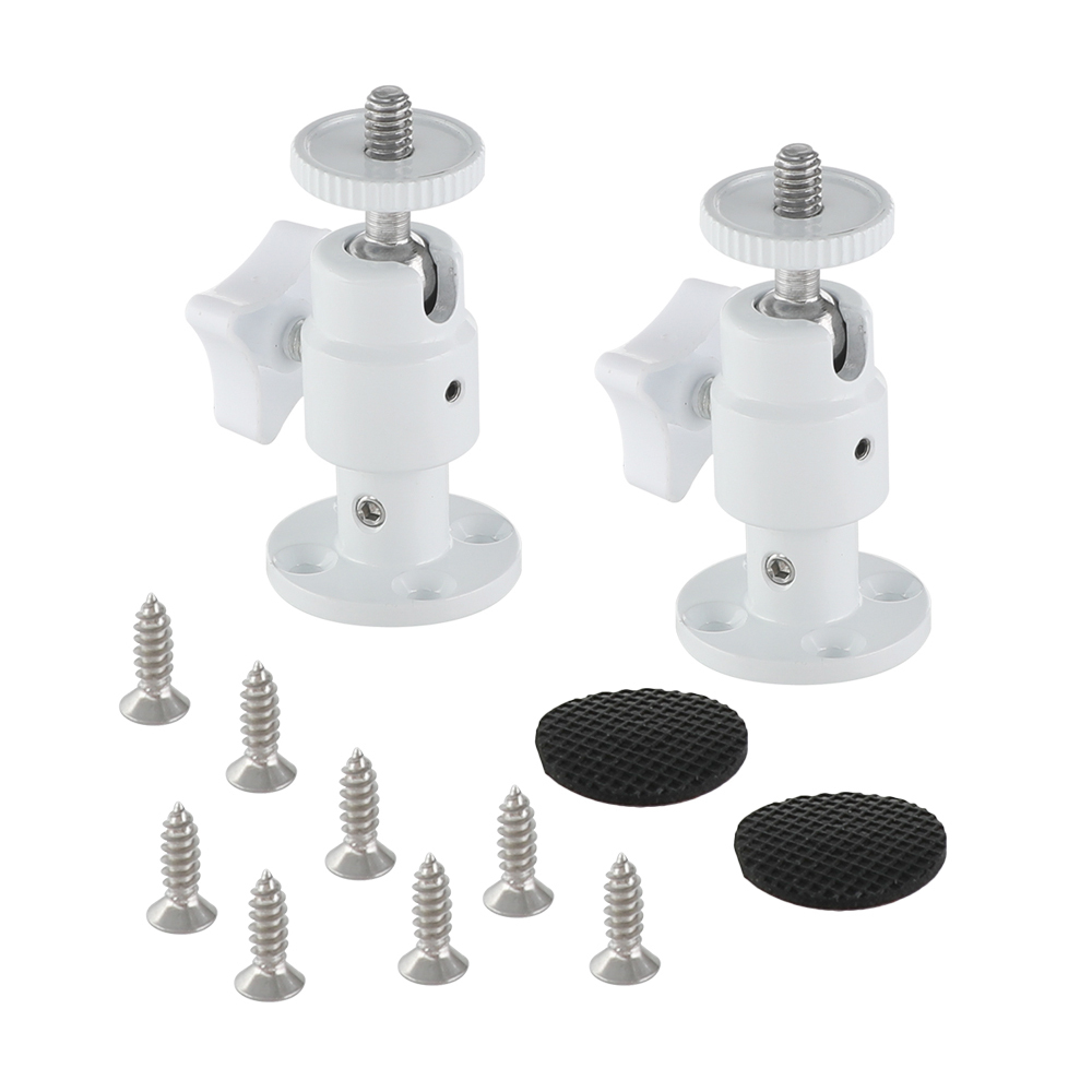 CAMVATE White Support Holder Ball Head 1/4"-20 Connector With Wall Ceiling Mount Base For DSLR Camera Accessory (2 Pieces)