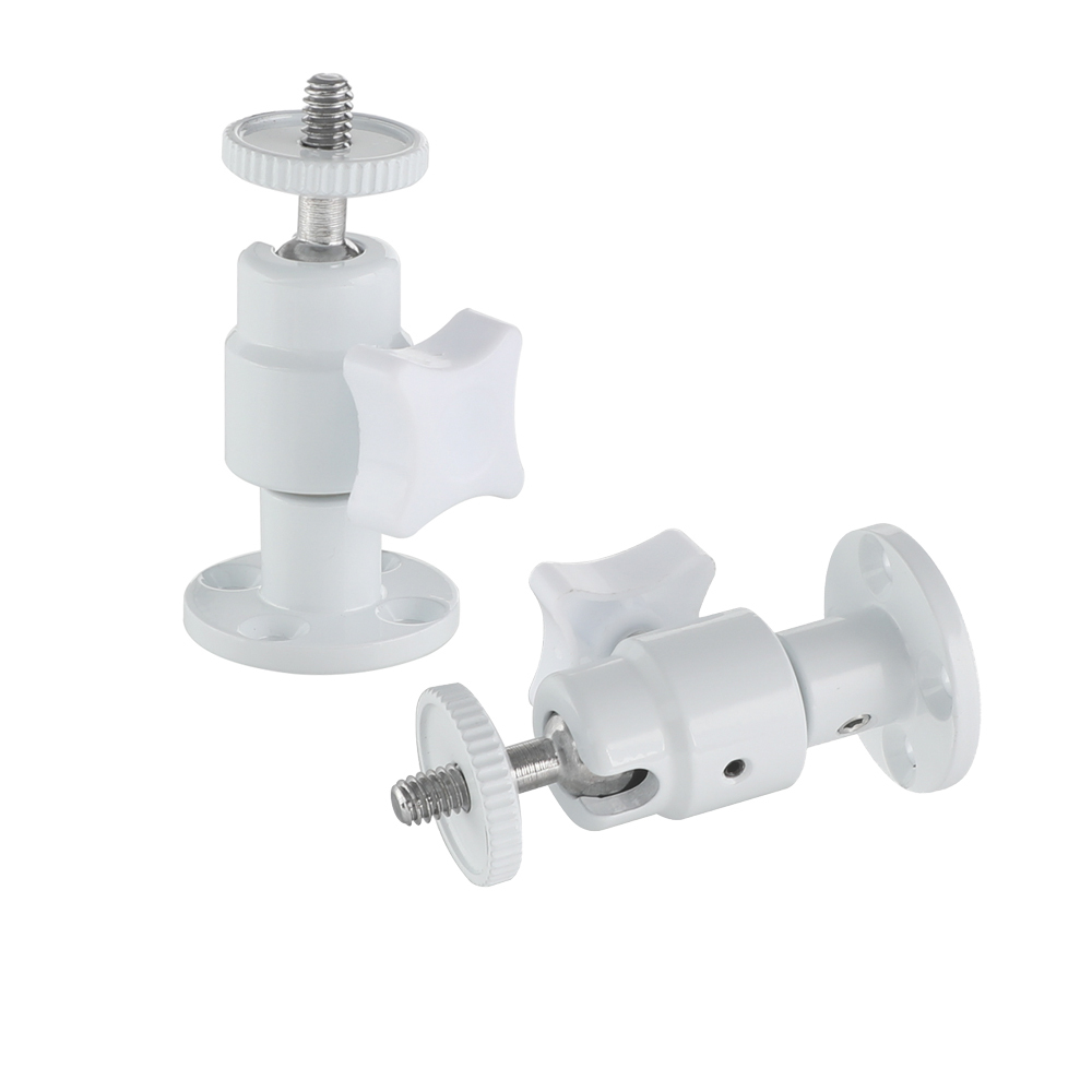 CAMVATE White Support Holder Ball Head 1/4"-20 Connector With Wall Ceiling Mount Base For DSLR Camera Accessory (2 Pieces)